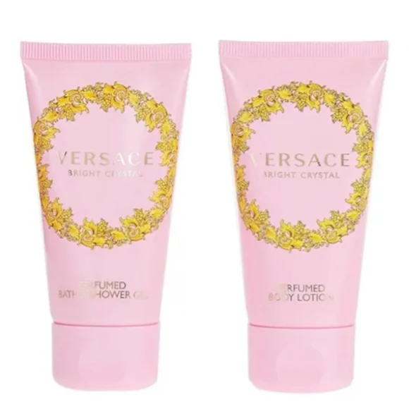 VERSACE Bright Crystal Pink Perfume, Body Lotion, Shower Gel NEW - Picture 2 of 3